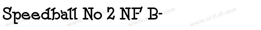 Speedball No 2 NF B字体转换